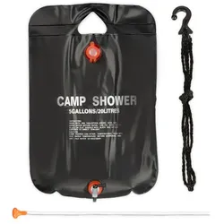 Relaxdays 9 x Campingdusche 20 Liter Schwarz