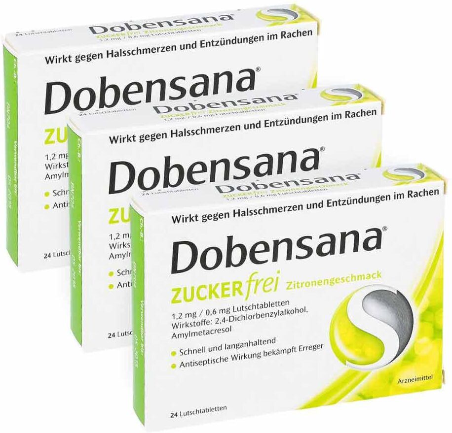 Dobensana Zuckerfrei Zitronengeschmack 1,2mg 0,6mg