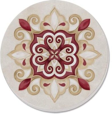 CounterArt Indigo Coastal Starfish Absorbent Stone Tumbled Tile Coaster Set of 4 Made in The USA Protective Cork Backing