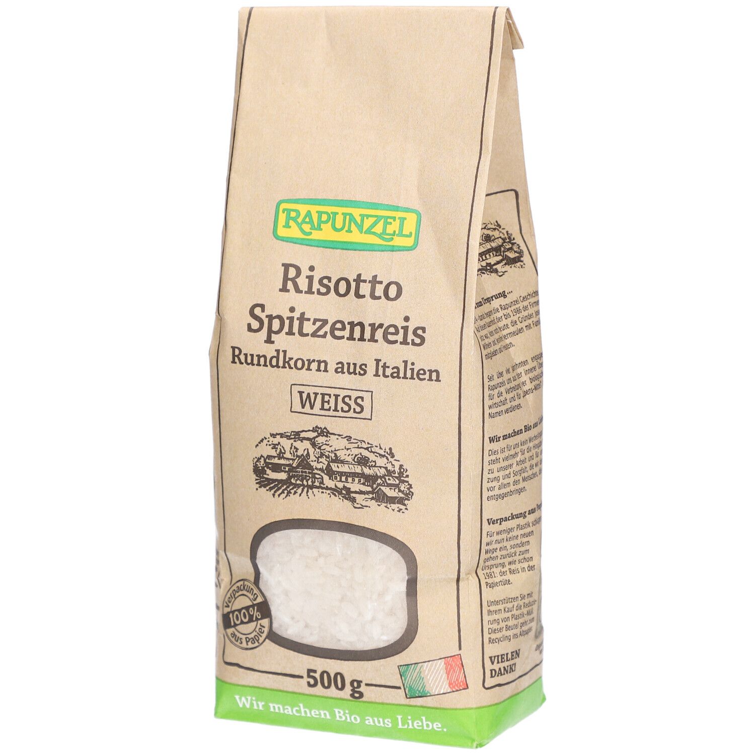 Rapunzel Risotto Rundkorn Spitzenreis 'Ribe' weiß 500 g Brei
