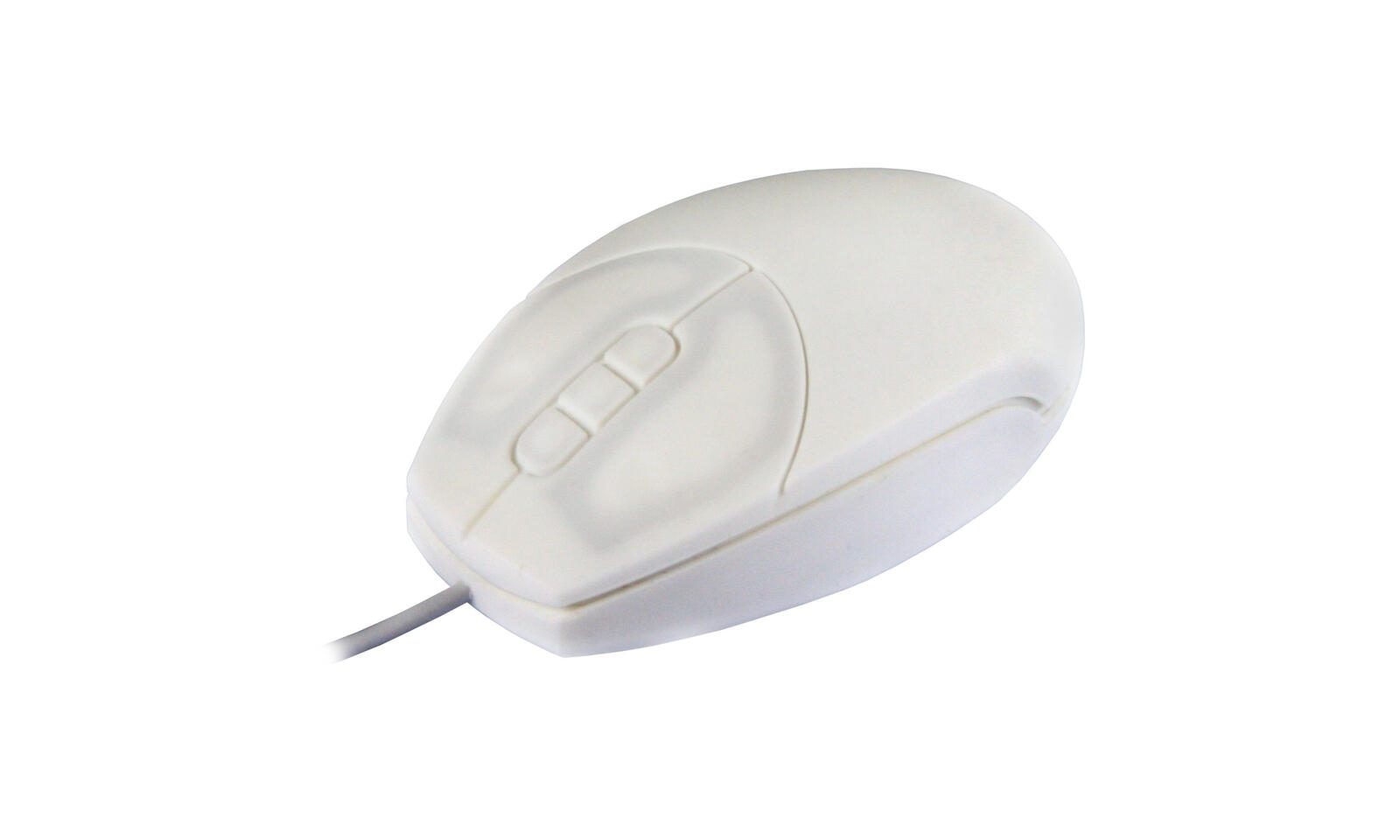 ContourDesign Active Key Medical Small kabelgebundene desinfizierbare Hygienmaus - weiß AK-PMT1LB-US-W