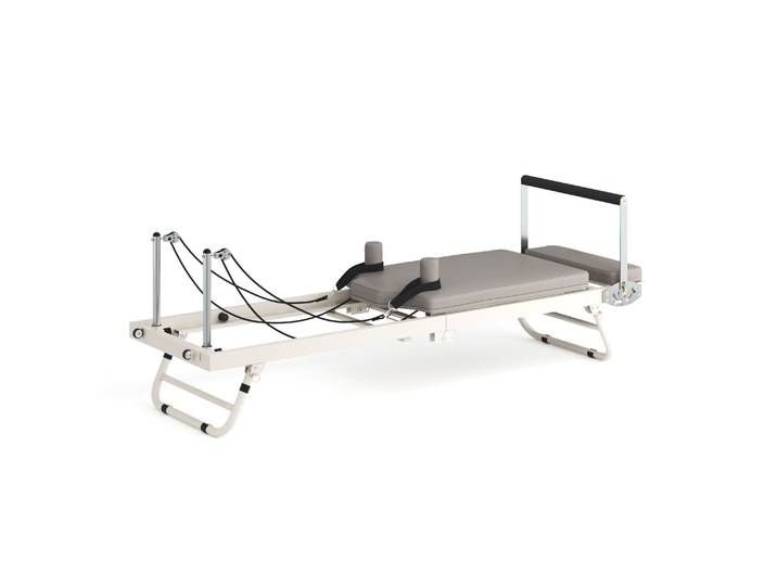 Pilates Reformer klappbar weiss/grau
