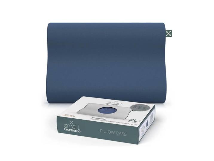 Kissenbezug SMARTSLEEP Smartsleep Kopfkissenbezug Ergonomic 60 x 43 cm, Dunkelblau , dunkelblau, Kissenbezüge, Kissenbezug