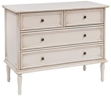 Casa Florentina Emile 4-Drawer Chest - Distressed Off White - Ballard Designs