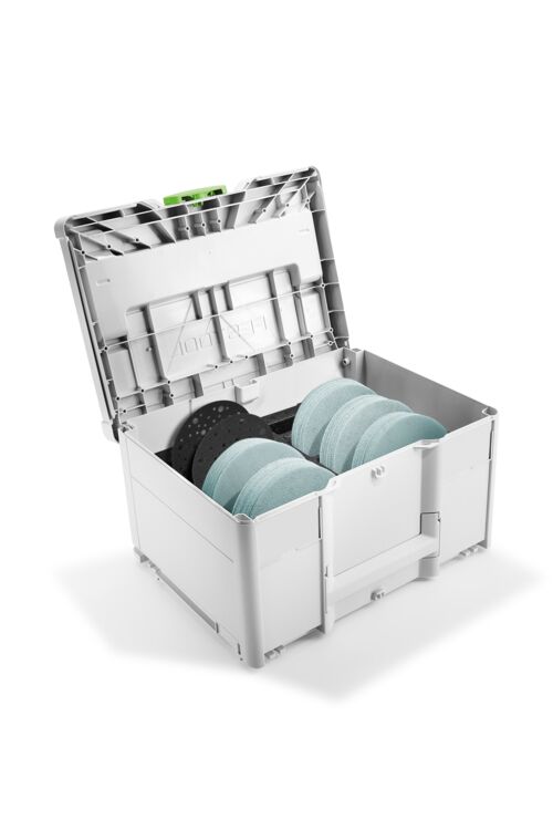 Festool Schleifmittel-Systainer für Getriebe-Exzenterschleifer Granat Net D150 GR NET SYS 578718