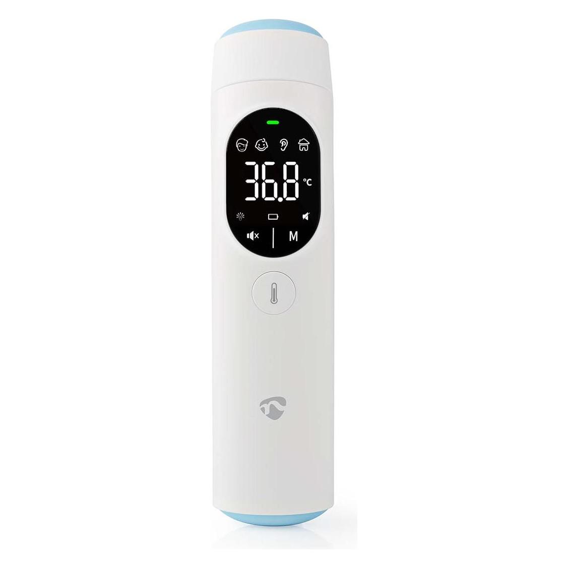 Nedis SmartLife Infrarotthermometer | LED-Anzeige | Ohr / Stirn | Weiss (Ohr, Stirn) (BTHTIR10WT)