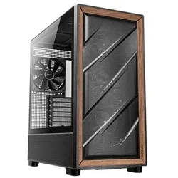 Antec 0-761345-10133-2 Computer-Gehäuse Midi Tower Schwarz, Holz