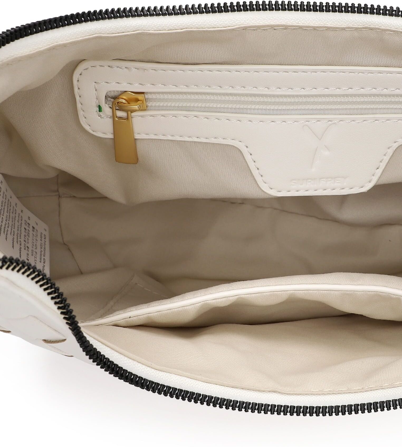 Beuteltasche SURI FREY "Beutel SFY Nelly", Damen, Gr. B/H/T: 31cm x 24cm x 10cm 0, weiß (weiß 300), Polyester, Taschen Beuteltasche