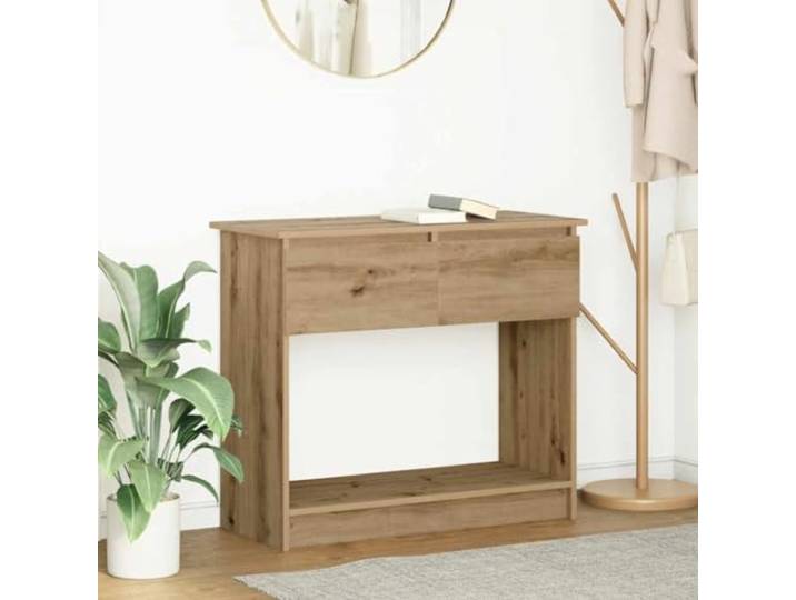 Konsolentisch mit Schubladen Artisan-Eiche 85,5x38,5x74,5cm Holzwerkstoff Zwei Schubladen, Holzwerkstoff, glatte Oberfläche, pflegeleicht, vielseitig, moderne Optik