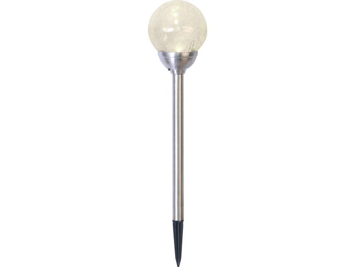 LED Solarleuchte Solar-Wegleuchte Roma , silber, B:12cm H:45cm L:12cm T:12cm Ø:12cm, PARFORCE TRADITIONAL HUNTING, Leuchten, LED Solarleuchte, Dämmerungssensor, schlanke Bauform