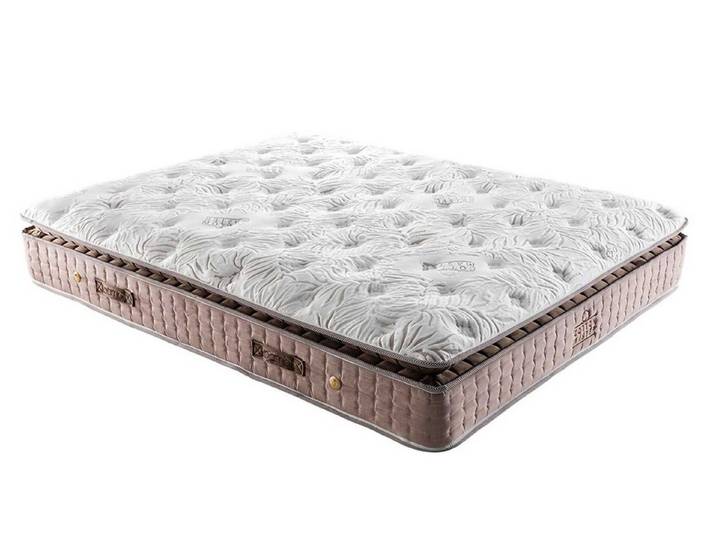 Taschenfederkernmatratze, Bambi Cotton Master, Matratze mit Topper, Höhe 34 cm, H2 Mittelweich, BAMBI YATAK, Doppeltes Taschenfederkernsystem, Spezielle Komfortschicht, Einseitig