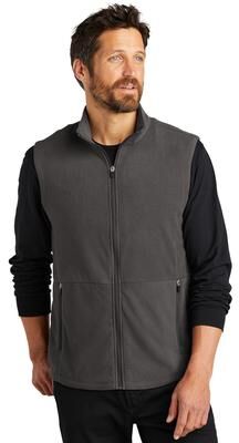 Port Authority F152 Accord Microfleece Vest in Pewter size Small
