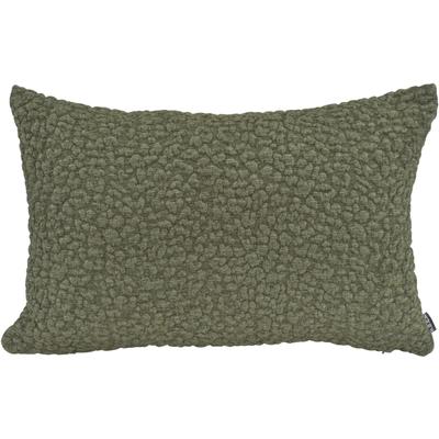 Dekokissen H.O.C.K. "Pantery", grün (olivgrün, unifarben), B:60cm H:10cm L:40cm, Obermaterial: 100% Polyester. Füllung: 100% Polyester, Dekokissen_Sitzkissen_Kissenhüllen, Sofakissen inkl. Füllung, 60x40cm, Dekokissen, strukturiert