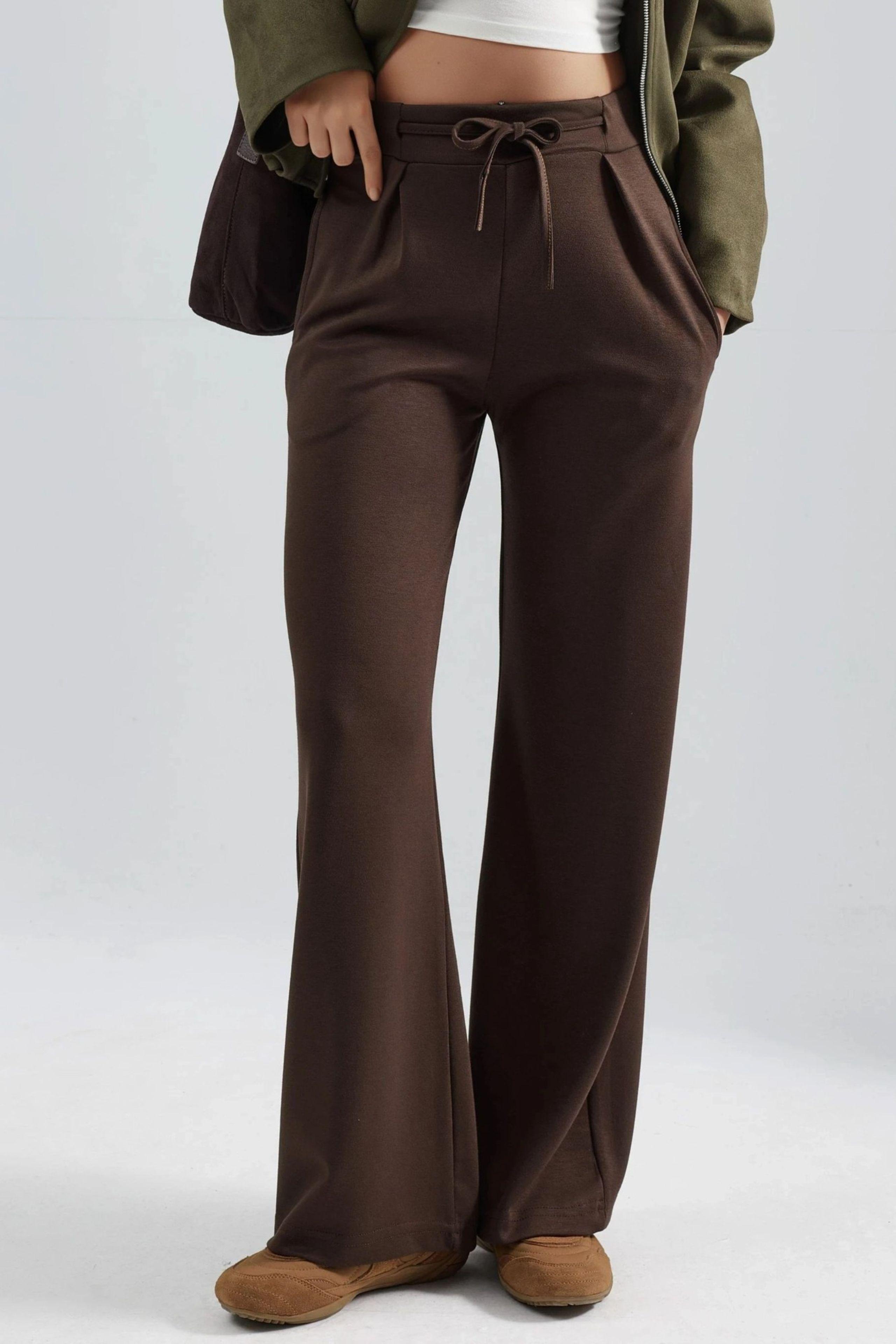 Modal Touch Plissierte Palazzo-Hose