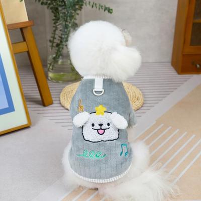 Uplifted Goods Cozy Plush Stripe Pet Hoodie For Autumn And Winter Warmth grey l