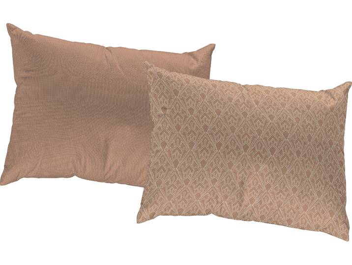 Dekokissen ADAM Urban Cactus , rosa (pergament, gemustert), B:40cm L:60cm, Baumwolle, Dekokissen_Sitzkissen_Kissenhüllen, Dekokissen, zertifizierter Bio-Baumwolle, Wendekissenhülle ohne Füllung, 1 Stück
