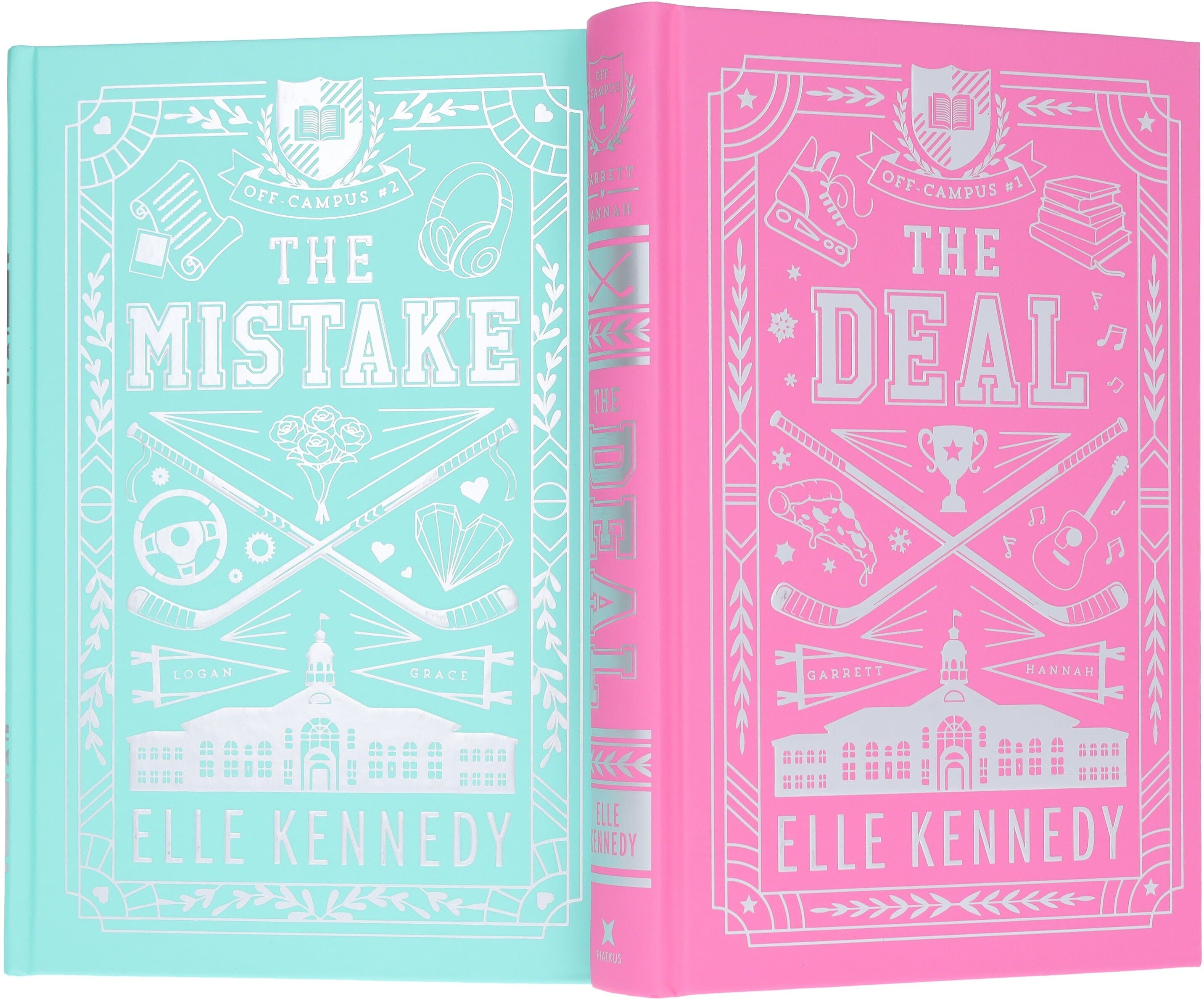 Off-Campus Series by Elle Kennedy 2 Books Collector's Edition Set - Fiction - Sprayed Edges Hardback Hachette