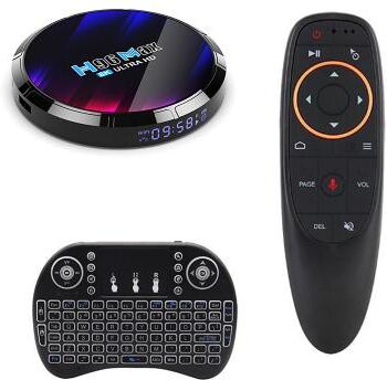 LightInthebox Android 13.0 TV Box H96 Max, RK3528 Quad-Core 8K UHD Smart Streaming Media Player, WiFi 6 Dual 2.4G/5G, BT, 3D, OTA, Support Airplay/DLNA/Miracast