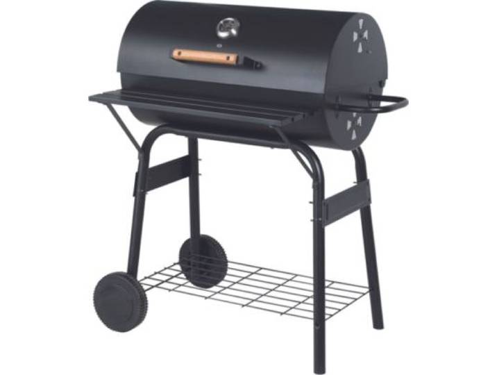 Essentielb - Barbecue Charbon Ebca1 Noir Sur Chariot, 62x35 Cm