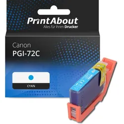 Druckerpatrone kompatibel mit Canon PGI-72C - Cyan