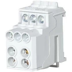 f-tronic 7110206 Unterverteilungsblock 100A, 1-polig, gr, UVB100gr  - 3 Stück