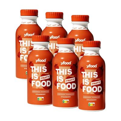 yfood Drink Fruity Strawberry 6x500 ml Trinklösung