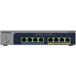 Netgear MS108TUP - 1 year Insight Managed 8PT MG (8 Ports), Netzwerk Switch, Grau