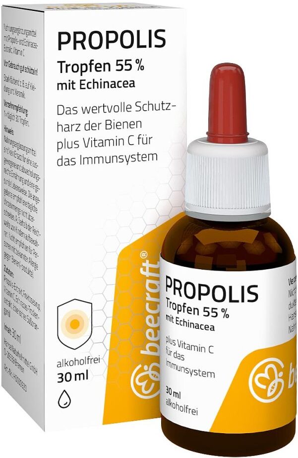 Beecraft Propolis Tropfen 55% Plus Echinacea 30ml