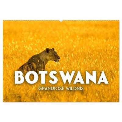 Botswana - Grandiose Wildnis (Wandkalender 2027 DIN A2 quer), CALVENDO Monatskalender