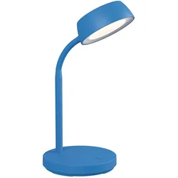MAUL Tischleuchte MAULabby LED 3.000 K Standfuß blau