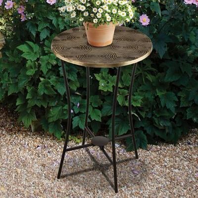 Regal Art & Gift - Drop Ship Radcliff Outdoor Accent Table Gold , Gold