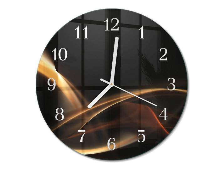 WANDUHR fi30 cm - Abstrakte Linien
