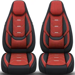 Bremer Sitzbezüge Wohnmobil Schonbezüge H-Serie 2 Stück für Fiat Ducato / Jumper / Boxer rot/schwarz