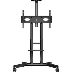 Mobiler TV-Ständer 32"-75", max. 60 kg, Schwarz TS1571