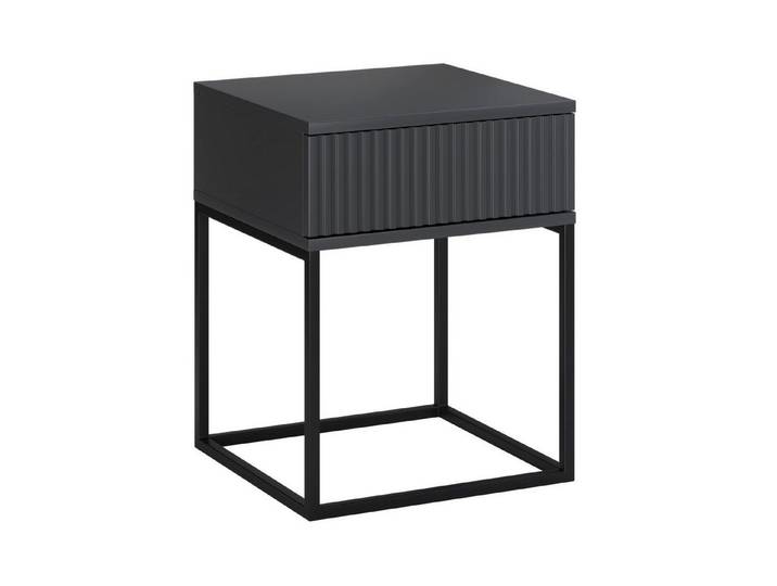 ROYAL24_MARKT Nachttisch Nachttisch Spella Anthrazit 40 × 52 × 39 cm