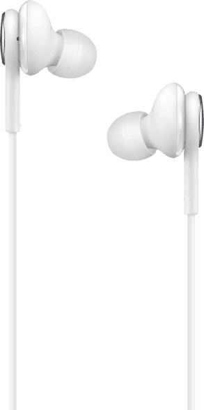 Auriculares de botón - Samsung EO-IC100, USB-C, Sonido AKG, Micrófono, Botón, Blanco