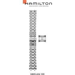 Hamilton - Jazzmaster Band-set Edelstahl H695.424.100 - silber