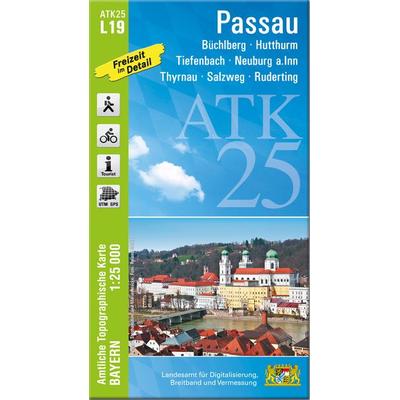 ATK25-L19 Passau (Amtliche Topographische Karte 1:25000), Sonstige von , Landesamt für Digitalisierung, Breitband und Vermessung, Bayern,