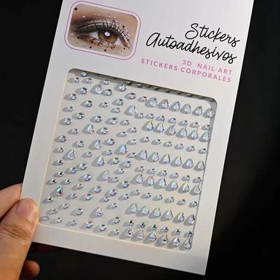 Uplift Picks GlamShine Rhinestone Face Stickers Self Adhesive Face Gem Stickers Festival Makeup Jewels 07