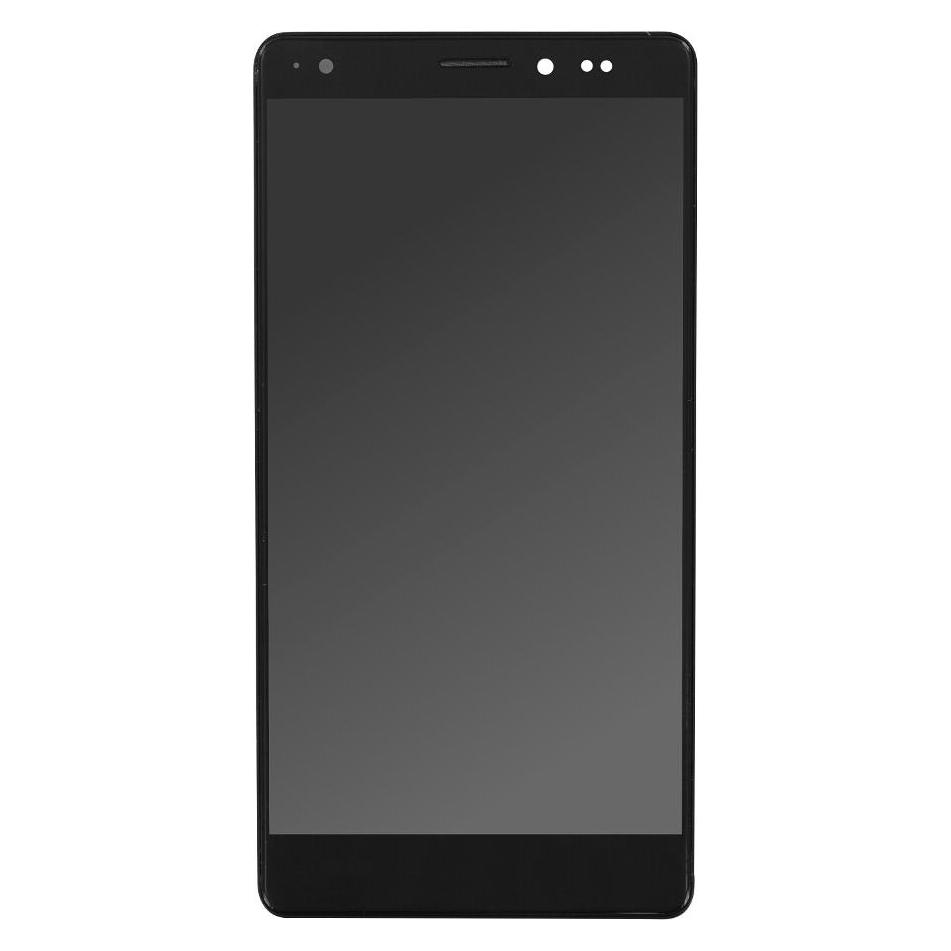 OEM Display-Einheit + Rahmen für Huawei Mate S schwarz, ohne Logo (Display, Huawei Mate S) (25434953)