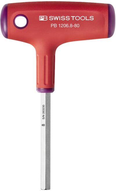 PB Swiss Tools Tournevis à poignée transversale 8x80mm (PB 1206.8-80)