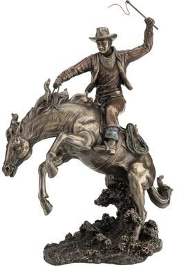 Veronese Design 13.39 in H Cowboy Classic Rodeo Figurine Poly Resin