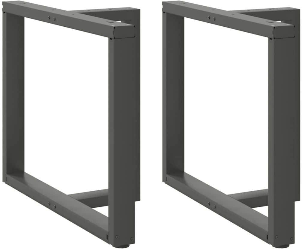 Latitude Run Ayzen Table Leg Anthracite 100 x 35 x (72-73) cm
