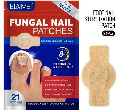 Inspire Select Fast Acting Toenail Fungus Treatment Patches For Nail Discoloration & Brittle, Peeling, Breaking Thin Nails Repair 21 Pcs
