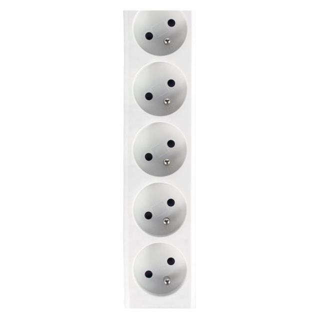Libox LB0084-3 Netzverlängerungskabel, 5 Ausgänge, Länge 3 m LB0084-3 weiss (3 m, CEE 7/3) (LB0084-3)