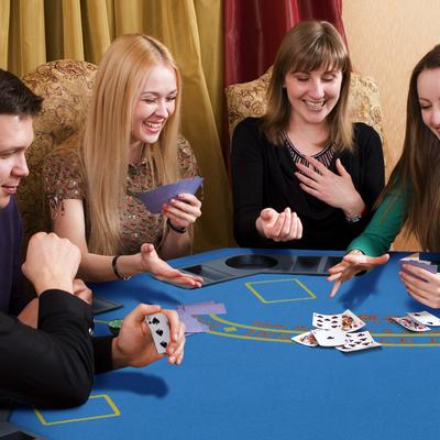 "Soozier Poker Table Foldable 47"" Octagon Blackjack Casino Texas Holdem Poker Game Table for 8 Players"