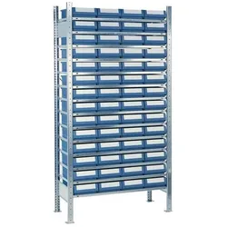 Quality, Kellerregal, Steckregal H2000xB1000xT500mm Grundregal 14 Stahlböden 56 x 8