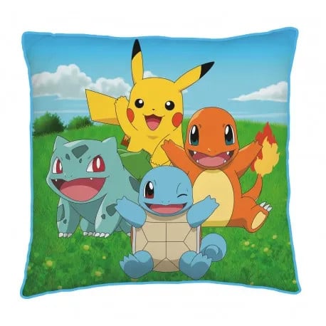 Pokemon sierkussen Starters voor kinderen, polyester, 40 x 40 cm