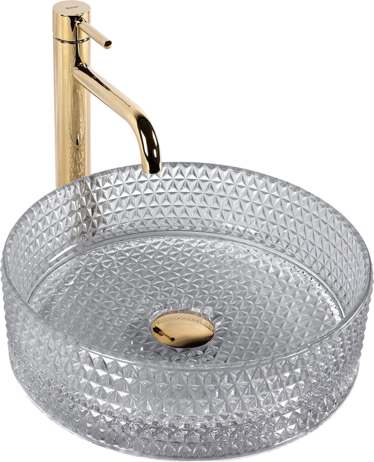 Rea Opzetwastafel Cristal Light Grey