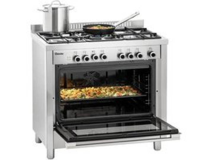 Cuisinière à gaz 5 Feux et Four Multifonction - Bartscher
